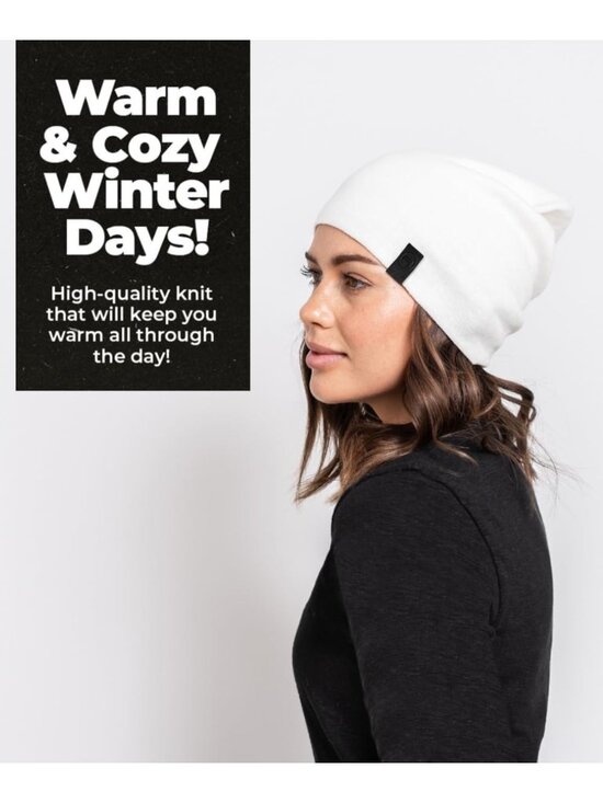 Cozy Slouchy Beanie Hat - Soft Knit Daily Essential for Winter Style